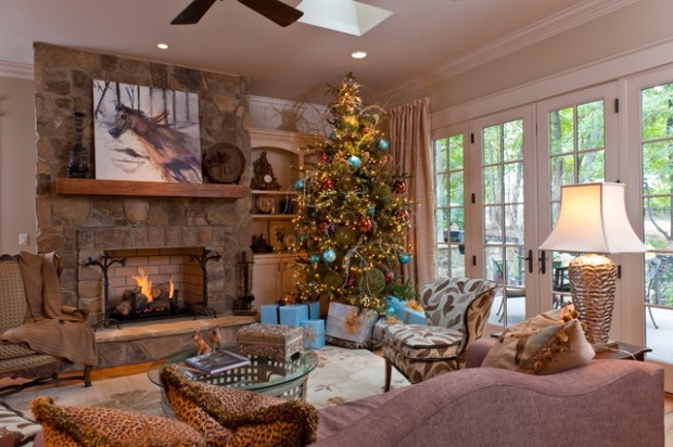 decorate your living room for christmas