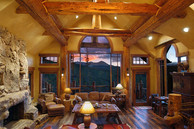 cozy rustic living room