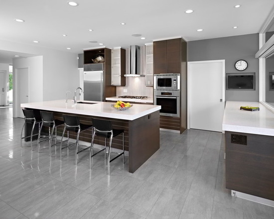 kitchen floor idea light gray