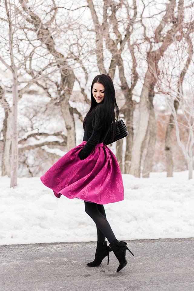 16 Ideas How To Style A Midi Skirt For Winter Style Motivation 1708