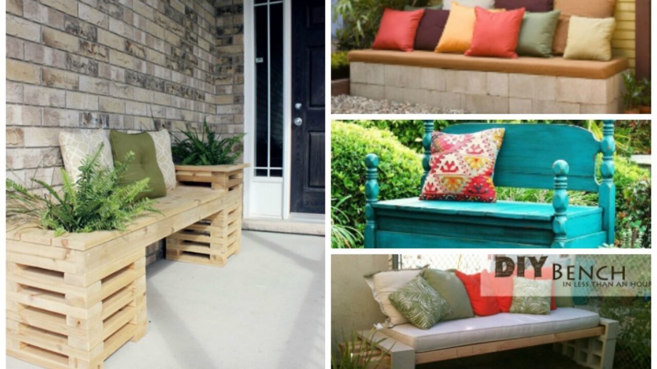 Diy Garden Projects 14 Outdoor Bench Ideas You Can Build It