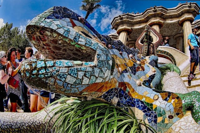 Park Güell in Barcelona - barcelona, architecture