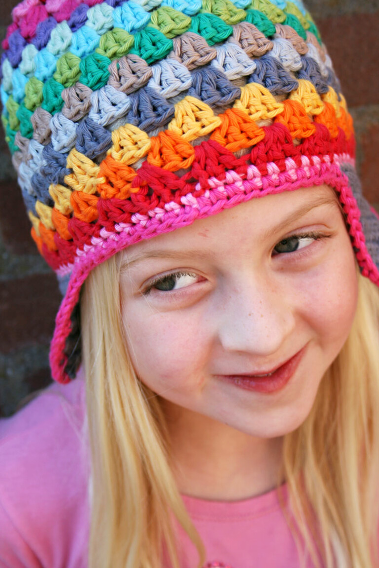 DIY Rainbow Beanie