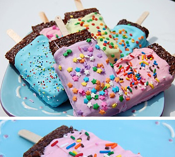 Popsicle brownies - recipe