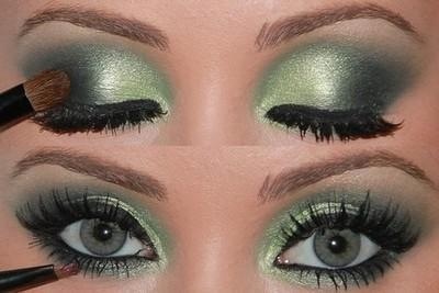 green makeup eyes eyeshadow gorgeous eye make shadow blue prom looks tips hair pretty look source dress lime musely verde