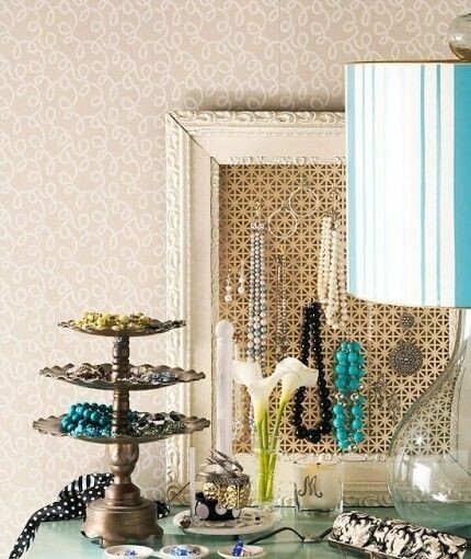 23 Creative Jewelry Organization Ideas - Organization, jewelry, ideas