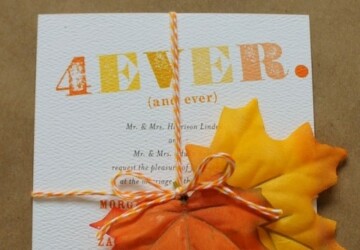 22 Gorgeous Fall Wedding Invitations Ideas - weddings invitations, ideas, Fall