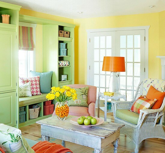 26 Amazing Ideas for Colorful Living Room - Living room, Colorful
