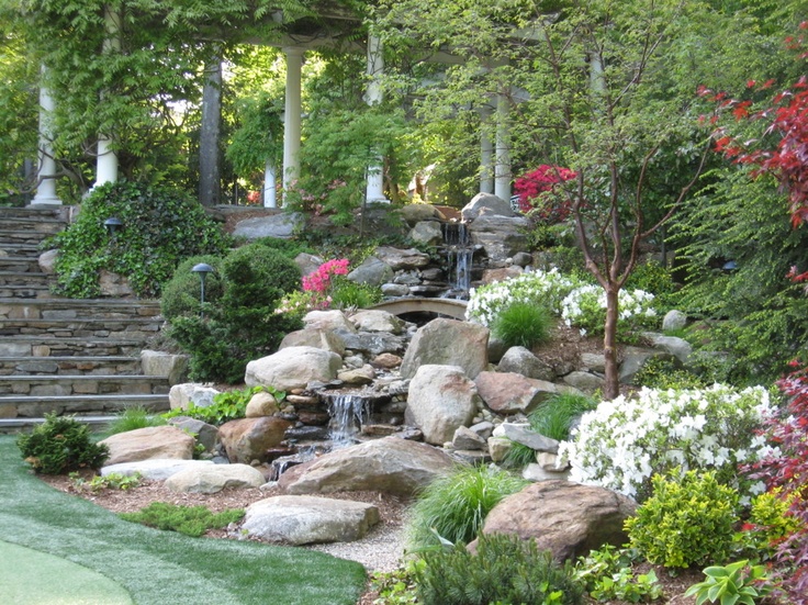 26 Amazing Garden Waterfall Ideas