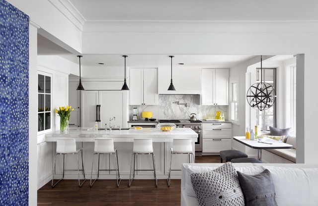 elegant white kitchen design
