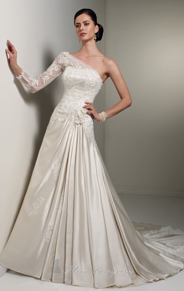 23 Elegant One Shoulder Wedding Dresses