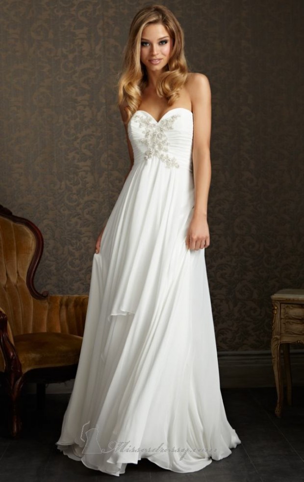 15 Romantic Chiffon Wedding Dresses (4)