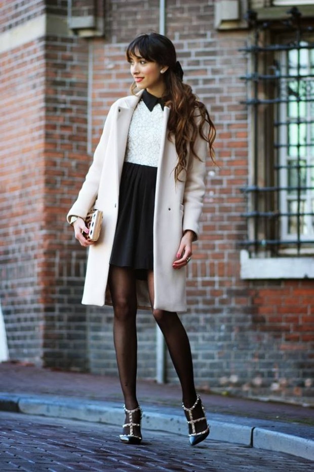 20 Stylish Outfits with Dresses for Cold Days - Style Motivation