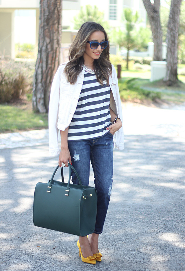 Stripes for Trendy Chic Look: 20 Stylish Outfit Ideas - Style Motivation