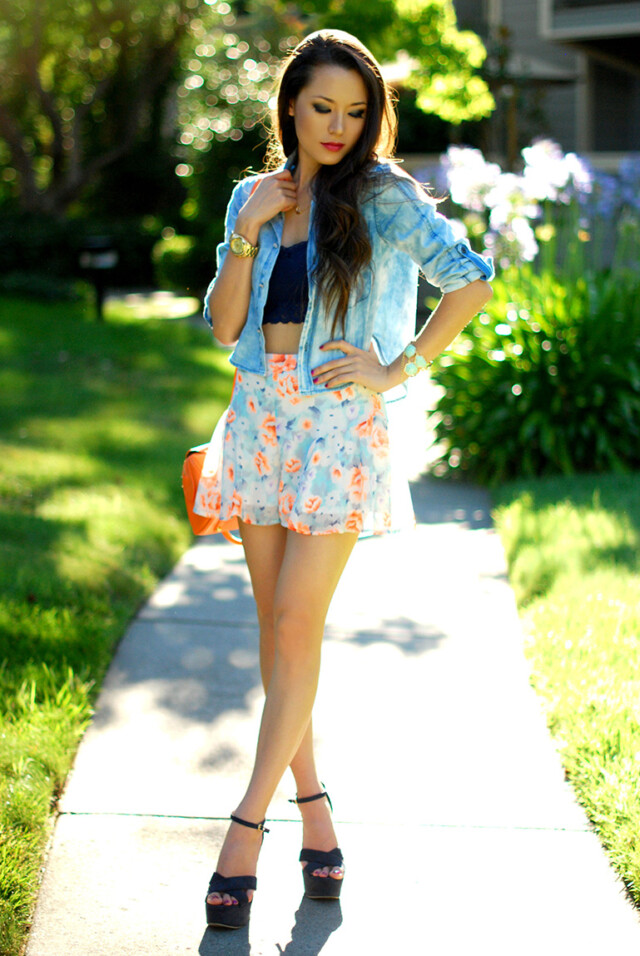 Create Cheerful Outfit with Floral Skirt - 17 Inspiring Ideas