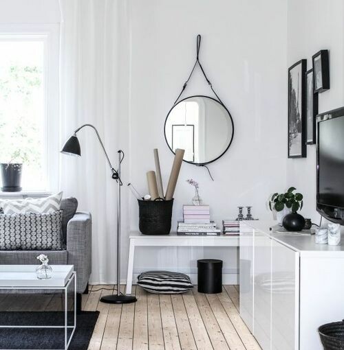 Creating Cosiness in an All-White Room - wall art, textures, scandinavian look, furniture, cosiness, accent colours