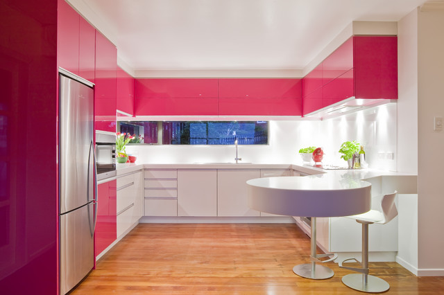 Pink Details For Fancy Kitchen 15 Awesome Ideas