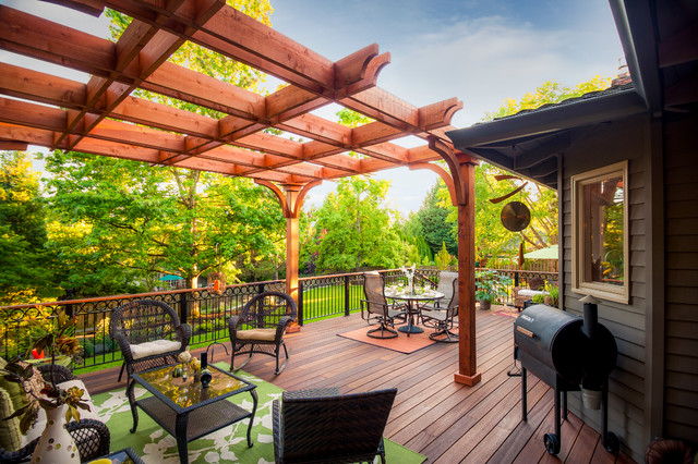 20 Deck Pergola Design Ideas for Enhanced Beauty of Your Outdoor area - Pergola, outdoors, outdoor, landscape, design ideas, design, deck pergola desing, deck pergola, deck, backyard