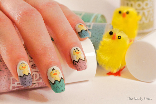 16 Fantastic Ideas How to Beautify Your Nails for Easter - nail art ideas, holiday nail art, easter nails, Easter