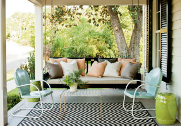 20 Cozy Porch Swings for Relaxed Sunny Days - swing, porch swing, Porch, outdoor, cozy porch