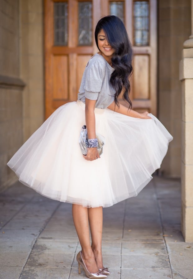 all white skirt outfits
