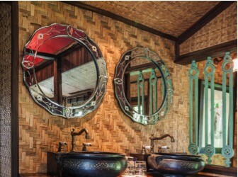 Crazy for Country: Americana Bathroom Design Ideas - wallpaper, vintage, interior design, home decor, country, bathroom