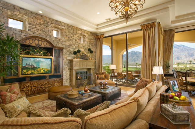 16 Divine Living Room Design Ideas with Exposed Stone Wall