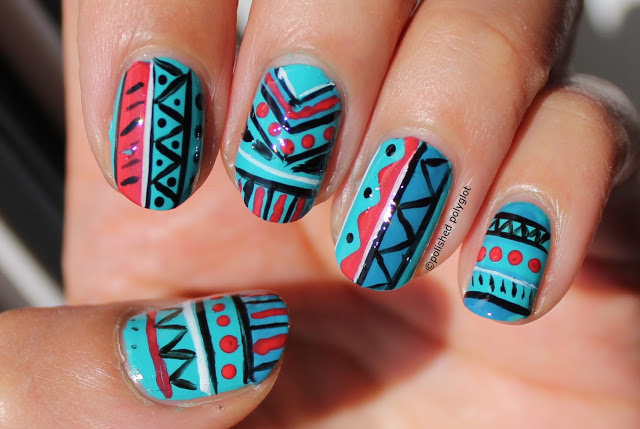 Tribal for Summer- 20 Interesting Nail Art Ideas You Will Love