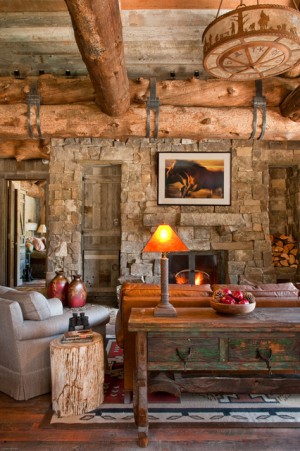 Rustic Log Cabin Interior Design Ideas