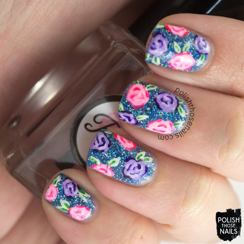 Roses on Your Nails- 16 Adorable Floral Nail Art Ideas