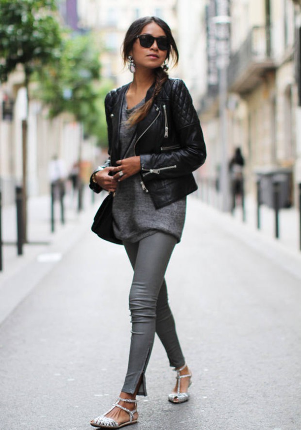 16 Stylish Ways to Wear Black Faux Leather Jacket this Fall | Top ...