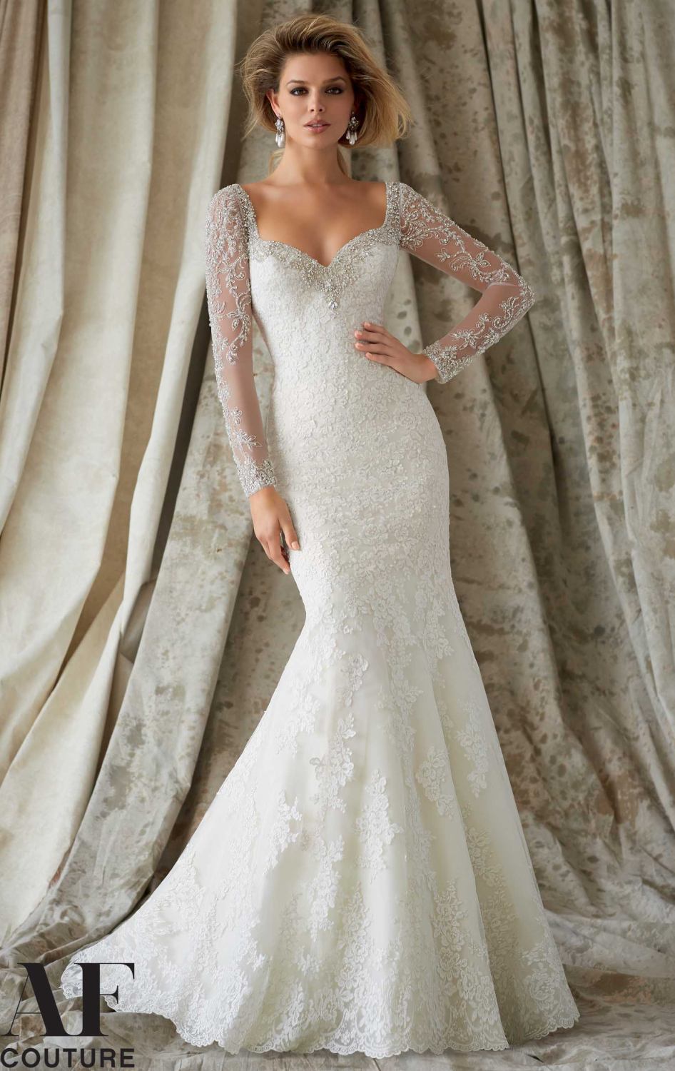 18 Gorgeous Long Sleeves Wedding Gowns For Fall And Winter