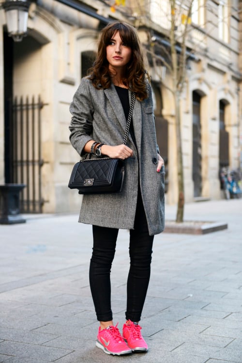 casual look with sneakers