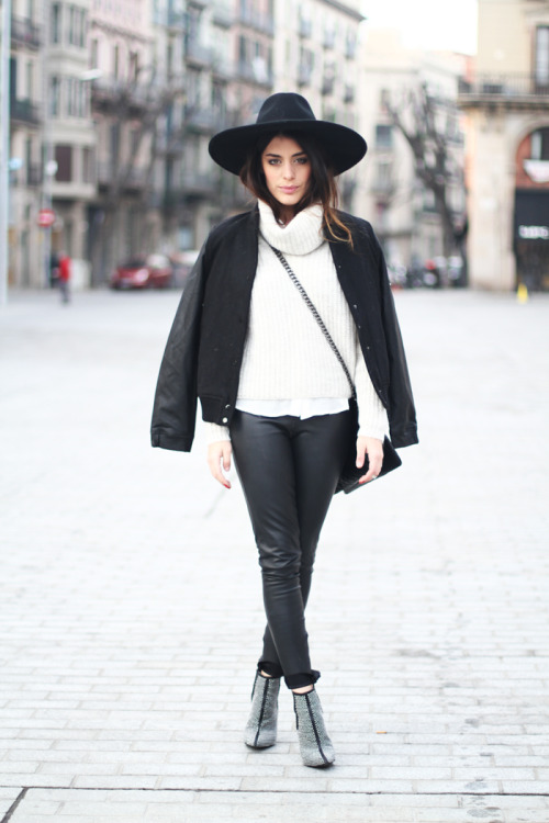 leather pants winter