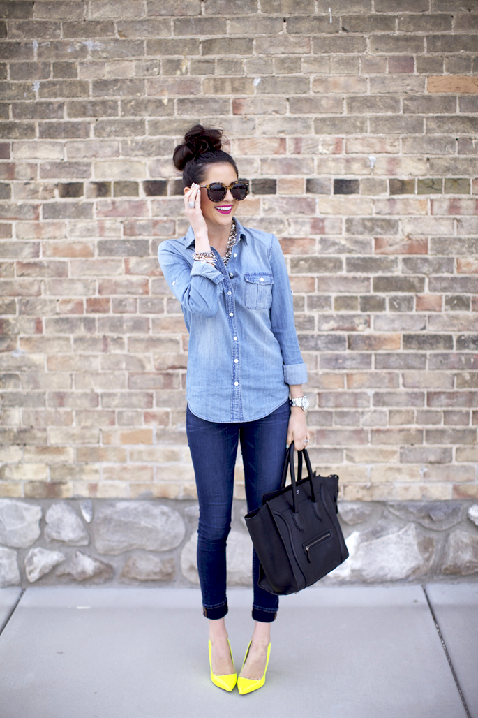 How To Wear A Denim Shirt In 20 Different Ways This Season   Denim 1 