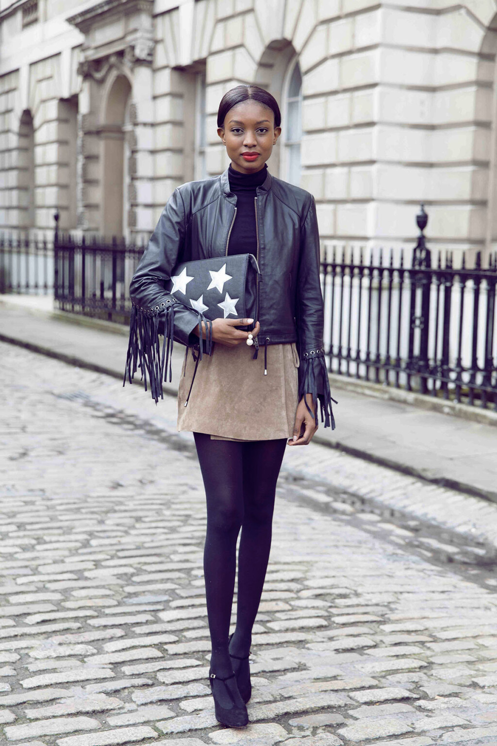 18 Ways to Style Your Favorite Leather Jacket with Skirt