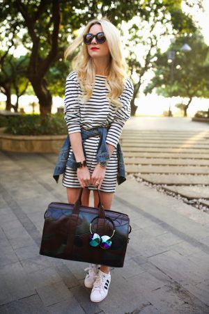 21 Stylish Ways To Wear Your Favorite Sneakers With Skirts And Dresses