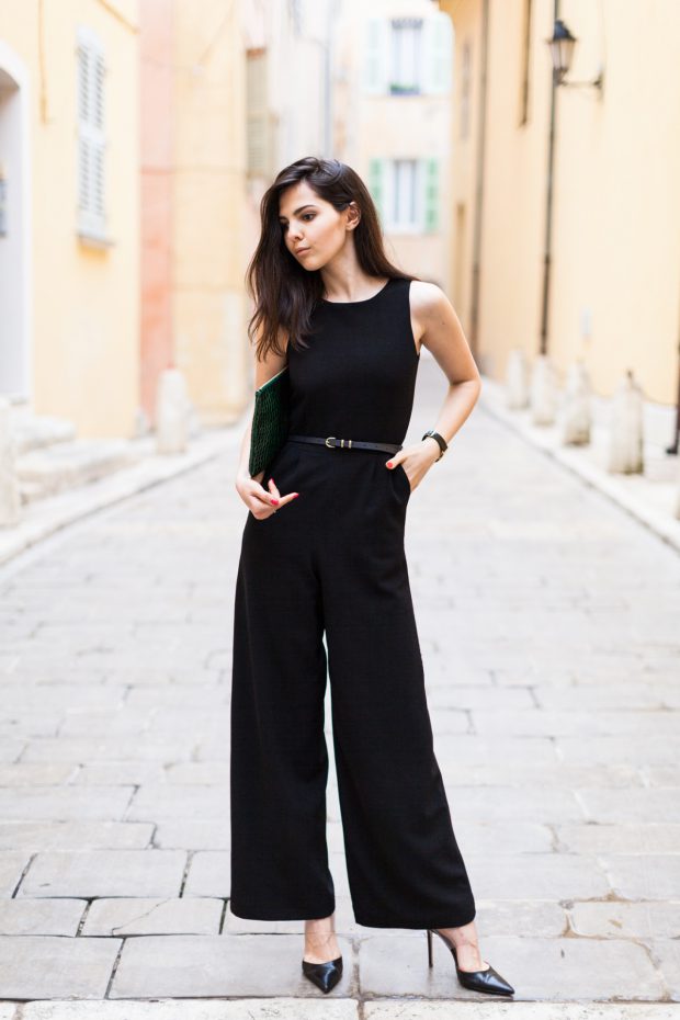 outfits with black jumpsuit