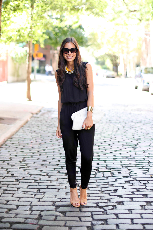 all black jumpsuit outfit