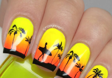 Summer, Beach, Sea: 15 Cute Nail Art Inspirations - summer nail art, sea nail art, nail art ideas, beach nail art