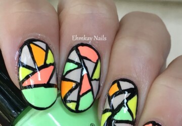 Crazy Neon Nail Art Ideas for The Last Days of Summer - summer nail design, summer nail art, neon summer nail art, neon nail art