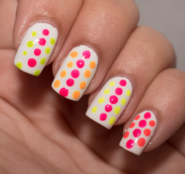 Crazy Neon Nail Art Ideas for The Last Days of Summer