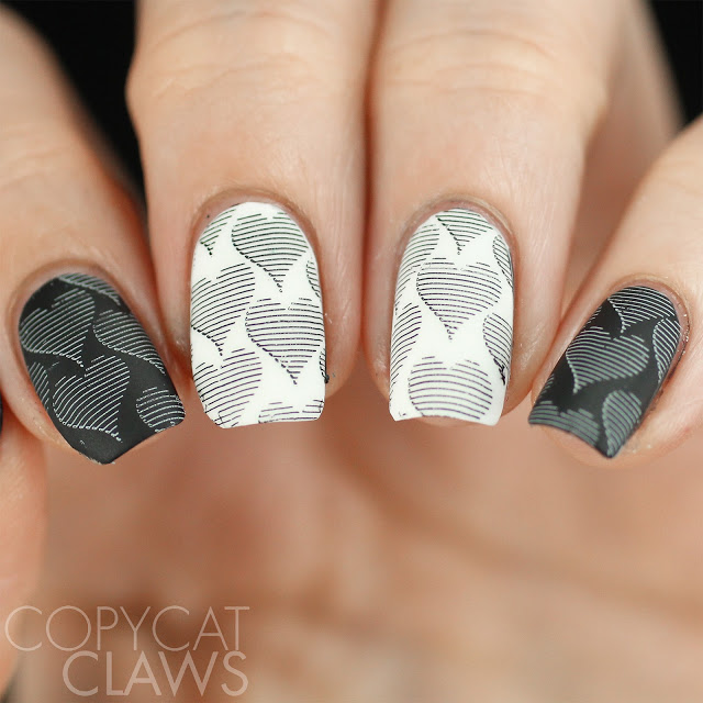 15 Unique Black and White Valentine’s Day Nail Art Ideas