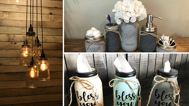 16 Cool Handmade Mason Jar Crafts That You Can DIY