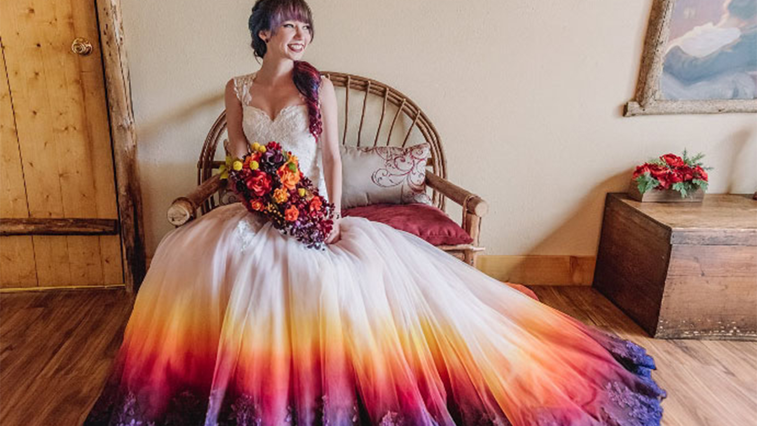 20 Colorful Wedding Dresses For Fall