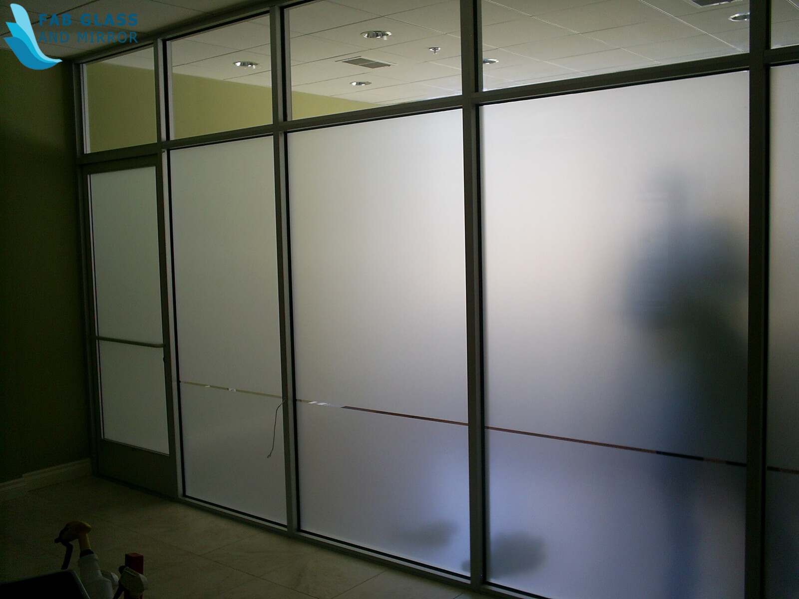 frosted glass kitchen wall units