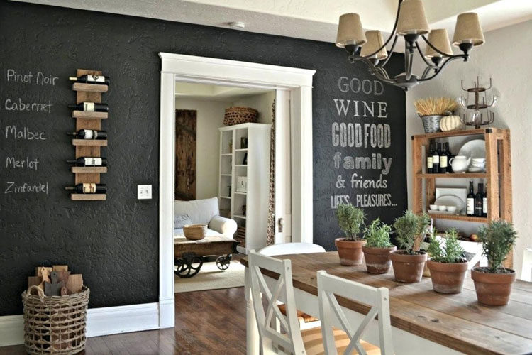 simple kitchen wall decor idea