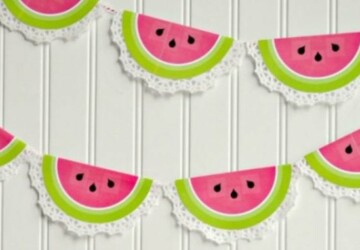 15 Sweet and Summery Watermelon DIY Projects (Part 1) - watermelons, Watermelon DIY Projects, watermelon, diy summer projects, diy summer decorations
