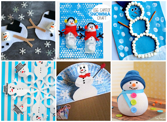15 Easy and Cute Snowman Crafts for Kids to Make