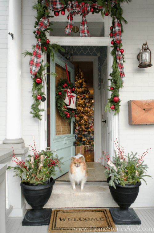 16 Rustic Christmas Porch Decor Ideas